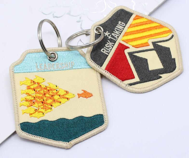 Special Shape Embroidery Keychains