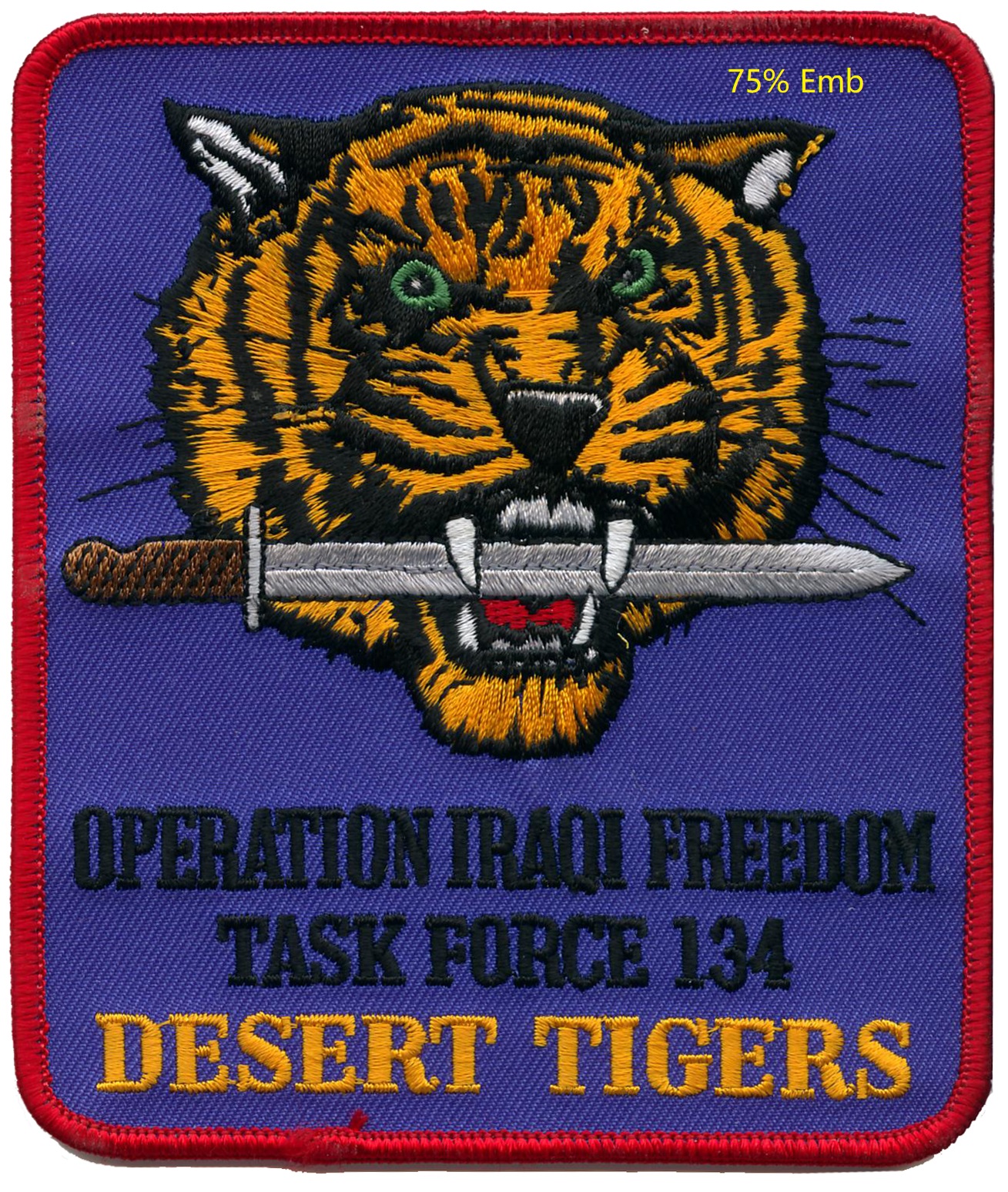 75% Embroidered Patches